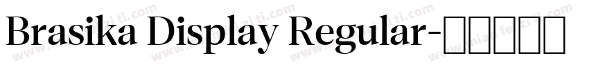 Brasika Display Regular字体转换